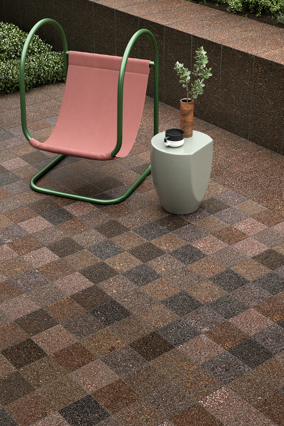 Pavimenti-per-esterni_Ceramiche-Coem_Porfirica_Brown-30x60_Mix-Warm-15x15-1